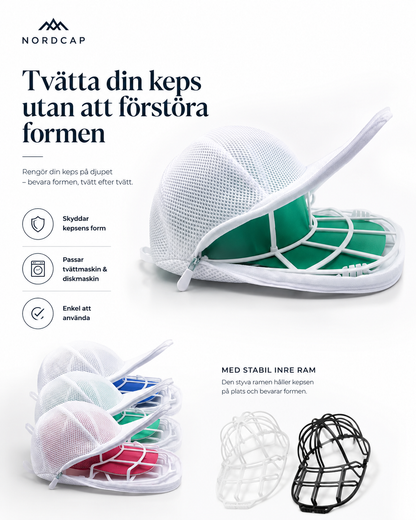 NordCap – Tvätta kepsen utan att tappa formen.